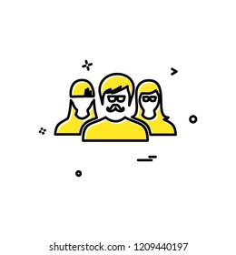 User Group icon design vector
