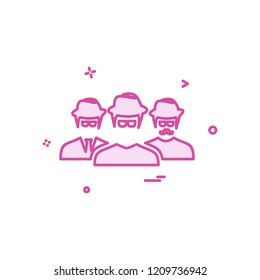 User Group icon design vector