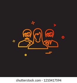 User Group icon design vector