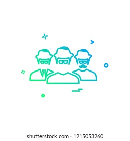 User Group icon design vector