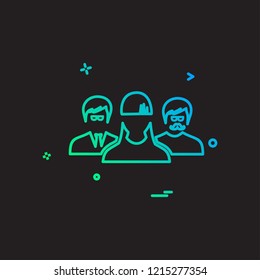 User Group icon design vector