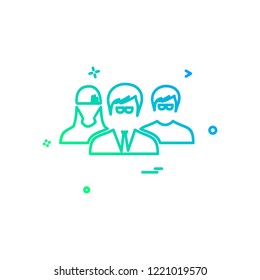 User Group icon design vector