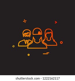 User Group icon design vector