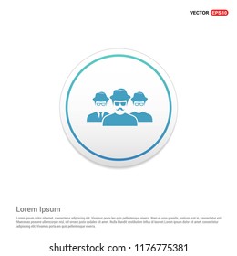 User group icon. Hexa White Background icon template - Free vector icon