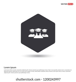 User group icon. Hexa White Background icon template - Free vector icon