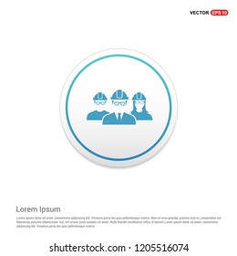 User group icon. Hexa White Background icon template - Free vector icon