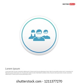 User group icon. Hexa White Background icon template - Free vector icon