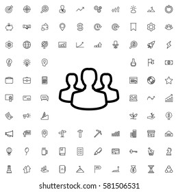 user group icon illustration isolated vector sign symbol. Startup icons set.