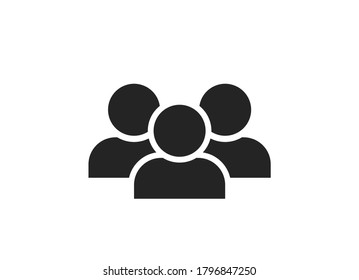 user group icon. team group symbol. infographic element and sign for web design