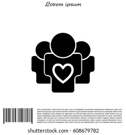 User group icon. vector illustration