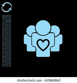 User group icon. vector illustration