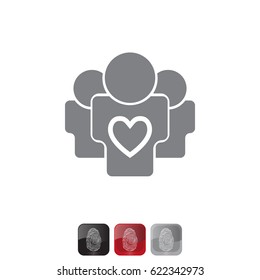 User group icon. vector illustration