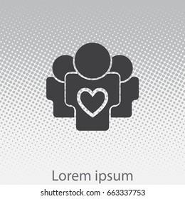 User group icon. vector illustration