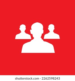 User group icons, common graphic resources, vector illustrations.