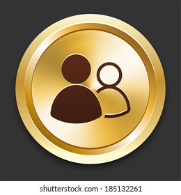 User Group Icons on Gold Button Collection