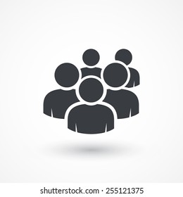 User group network. Flat style design icon. Group People icon. Community people. Member icon. Team activity. Forum button. Group activity icon. Networking people