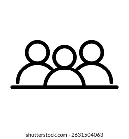 Red de grupo de usuarios, icono de sociedad que muestra varios usuarios conectados por nodos, que representan el trabajo en equipo, la conexión social o el intercambio de datos.
