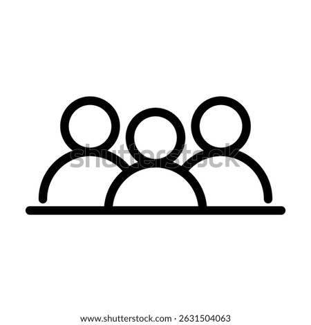 User group network, society icon showing multiple users connected by nodes, representing teamwork, social connection, or data sharing.