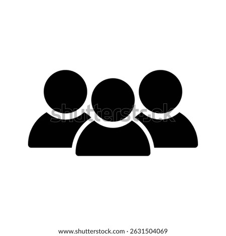 User group network, society icon showing multiple users connected by nodes, representing teamwork, social connection, or data sharing.