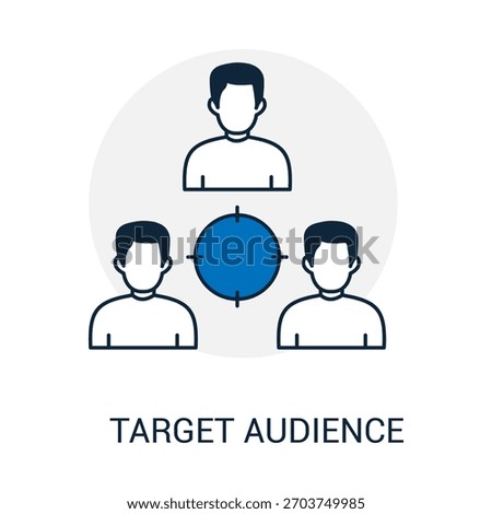 User Group Profile People Segmentation Business Brand Focus Goal Concept Icon