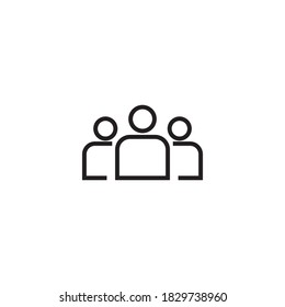 user group vector icon design template