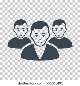 User Group vector icon. Illustration style is flat iconic smooth blue symbol on a chess transparent background.