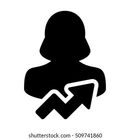 User Growth Icon - Vector illustration