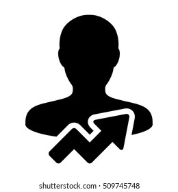 User Growth Icon - Vector illustration