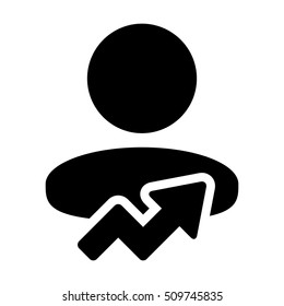 User Growth Icon - Vector illustration
