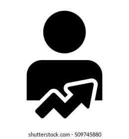User Growth Icon - Vector illustration