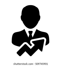 User Growth Icon - Vector illustration