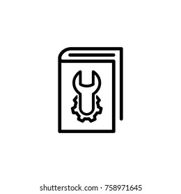 User Guide Book Icon Vector