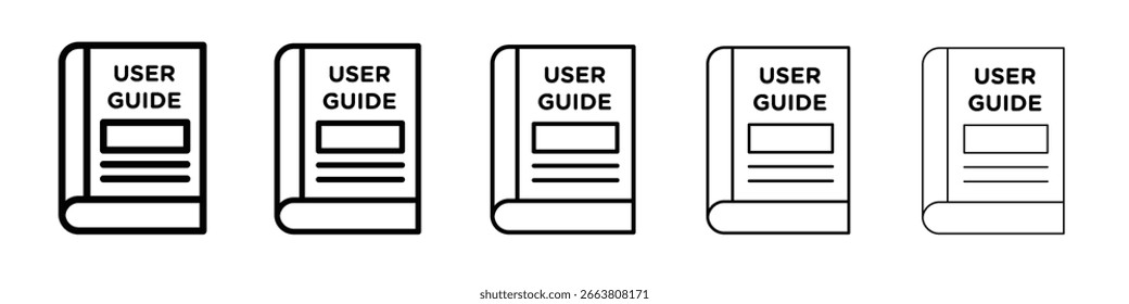Icono de la guía del usuario diseño, logotipo, App, interfaz de usuario. Ilustración vectorial, EPS