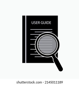 User Guide Icon. Handbook, Manual Information Symbol - Vector.