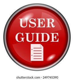 User Guide Icon. Internet Button On White Background. 