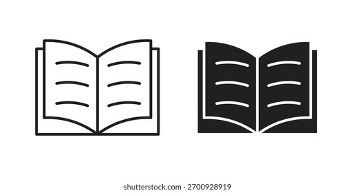 Línea de iconos de guía de usuario. eps 10 Ilustración vectorial