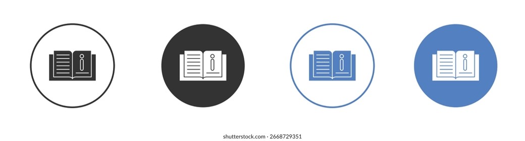 User guide icon symbol. Quality design element.