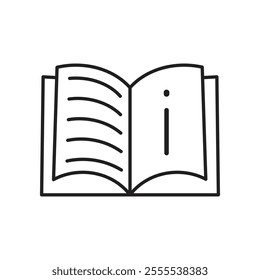 User guide icon vector isolated on white background.