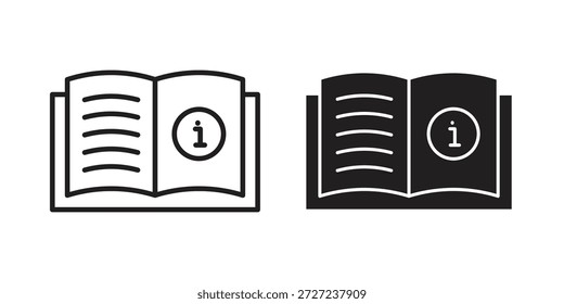 Símbolo de iconos de guía de usuario. Ilustración vectorial para App y diseños