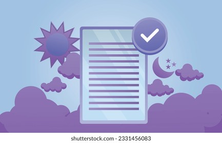 User guide manual concept for web banner, infographic, mobile. Instruction and guidebook.on blue background.Vector Design Illustration.