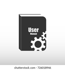 User Guide Manual Vector Icon Book Document Guidebook