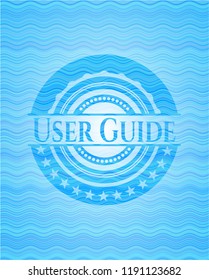 User Guide water wave representation style badge.