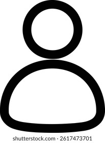 user head icon. Design is Suitable for Web Page, Mobile App, UI, UX and GUI design.