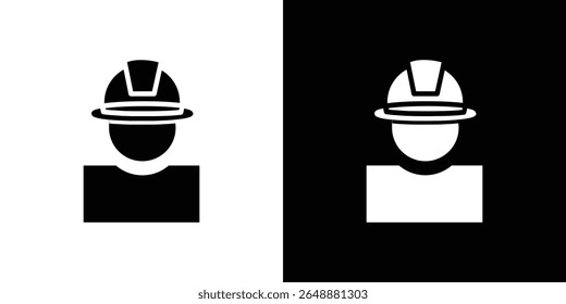 User helmet safety icon of a flat style vector