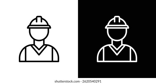 User helmet safety icon vector, illustration logo template in trendy style