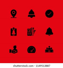 user icon. 9 user vectors with placeholder, music player, verified and id card icons for web and mobile app
