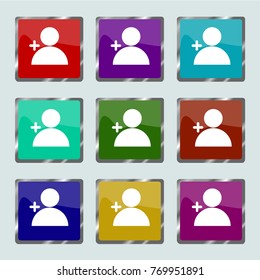 user icon add friend icon
