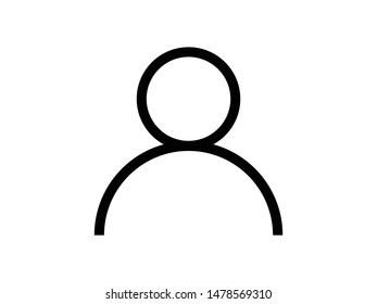 User icon, Avatar symbol, social, Person icon. People vector illustration