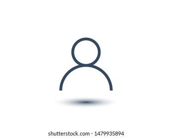 User icon, Avatar symbol, social, Person icon. People vector illustration