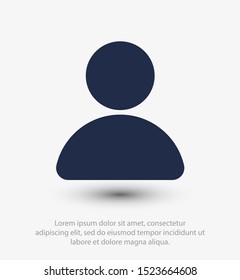 User icon, Avatar symbol, social, Person icon. People vector illustration
